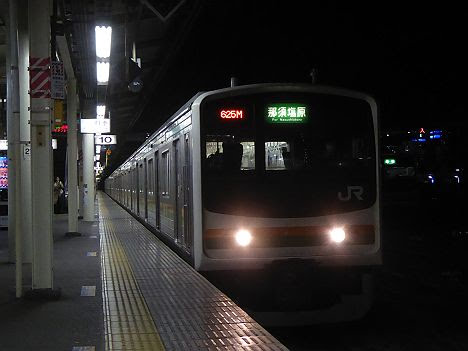 宇都宮線　那須塩原行き　205系600番台(2018.1黒磯駅交流化工事に伴う運行)