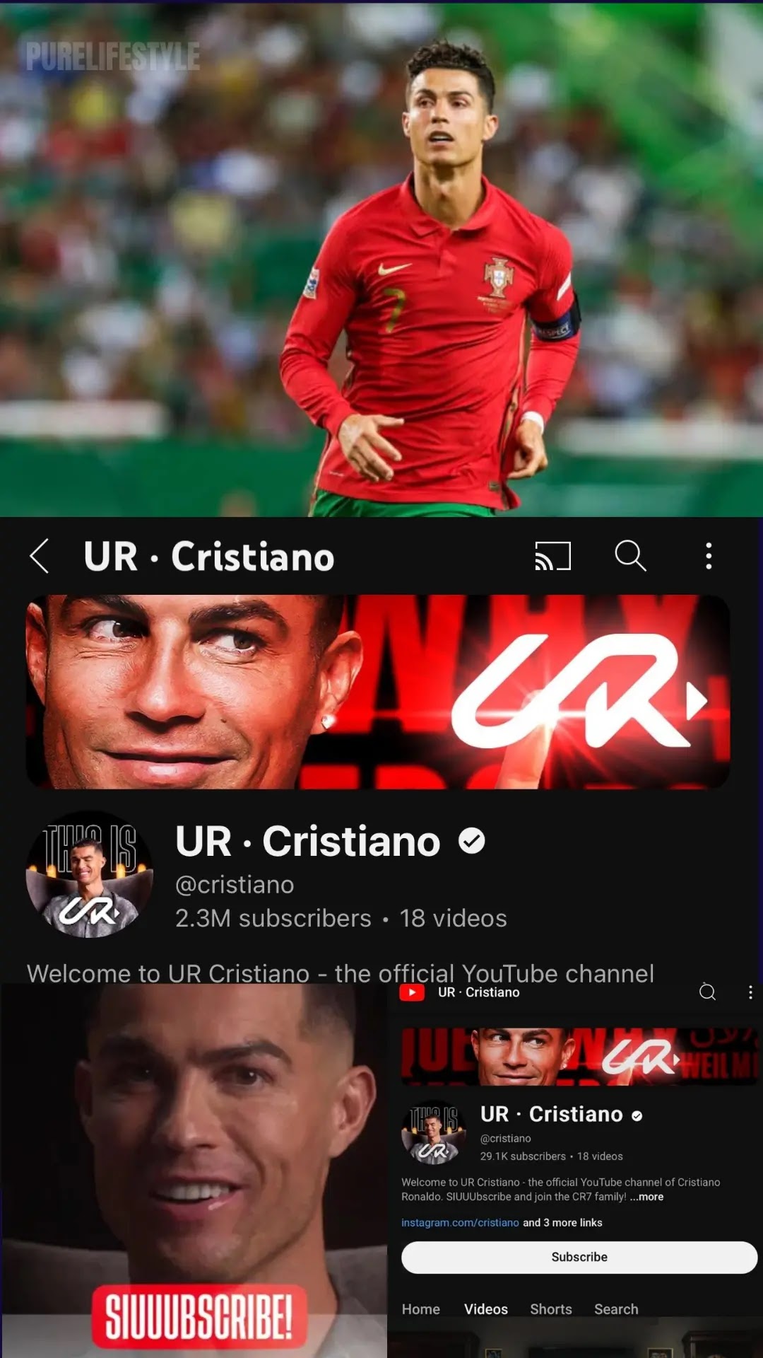 Cristiano Ronaldo:  From the Football Pitch to YouTube Stardom