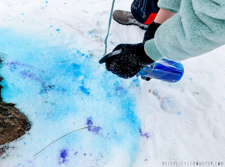 snow spray paint recipe