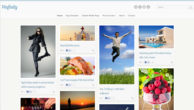 Pinterest like blogger template(clone)