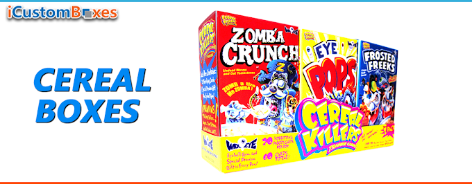 Custom Printed Cereal Boxes Wholesale | iCustomBoxes