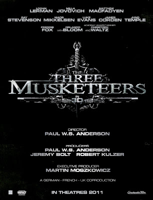 L'affiche du film Les trois mousquetaires