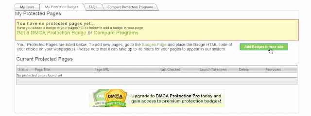 Cara Mendaftarkan Blog ke DMCA