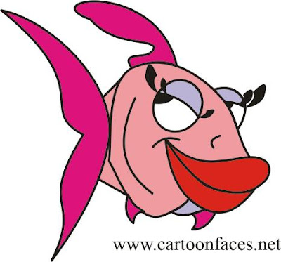 cartoon fish and chips. creation of cartoon fish,