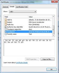 CertificateThumbprint