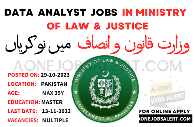 Data Analyst Jobs in Ministry of Law & Justice