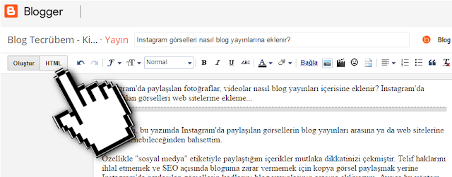 Instagram görselleri nasıl blog yayınlarına eklenir?