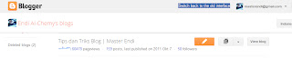 Cara merubah blogger ke dasboard lama gambar