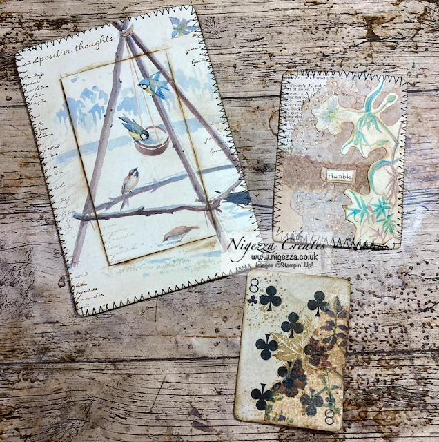 Edith Holden Altered Playing Cards