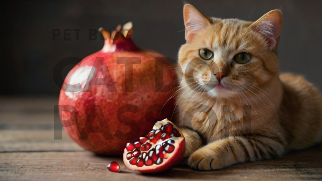 Cats Eat Pomegranate