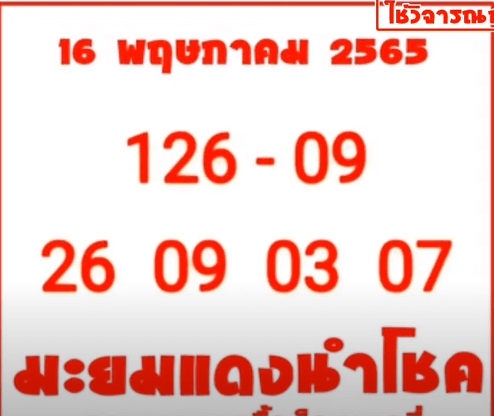 Thailand Lottery 3UP VIP paper 16-05-2022-3D VIP paper 16-05-2022