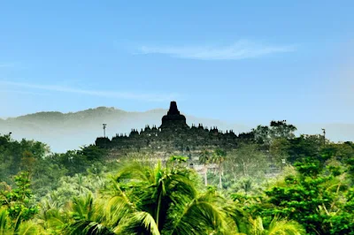 foto indah candi borobudur magelang jawa tengah