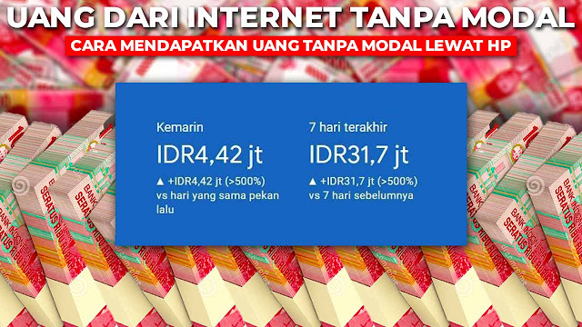 cara mendapatkan uang tanpa modal lewat hp