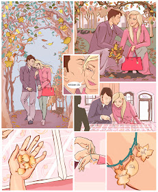 komiks lilou short comic lovely sweet story couple autumn gift heart