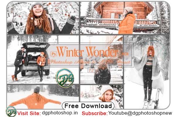 12 Winter Wonder Photoshop Actions And ACR Presets