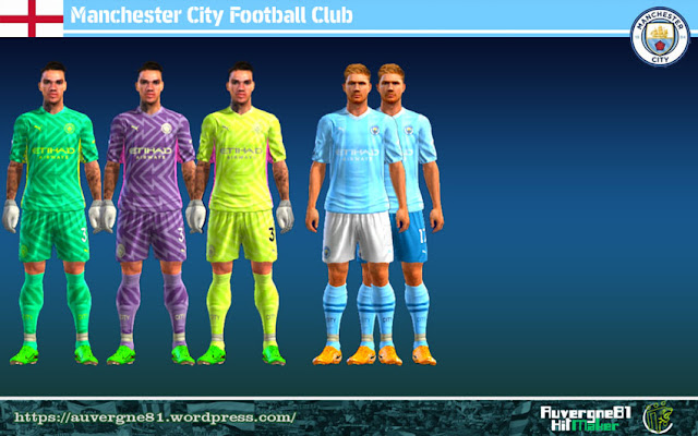 Manchester City 23-24 Kits For PES 2013