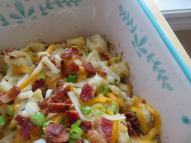 Loaded Baked Potato Casserole for two