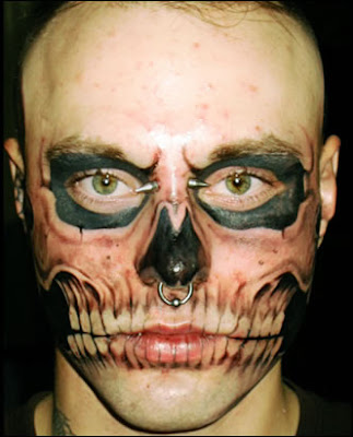 skull face tattoo. skull face tattoo. The update is like that ^^; The update is like that ^^