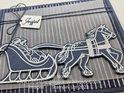 stampin up, horse and sleigh bundle