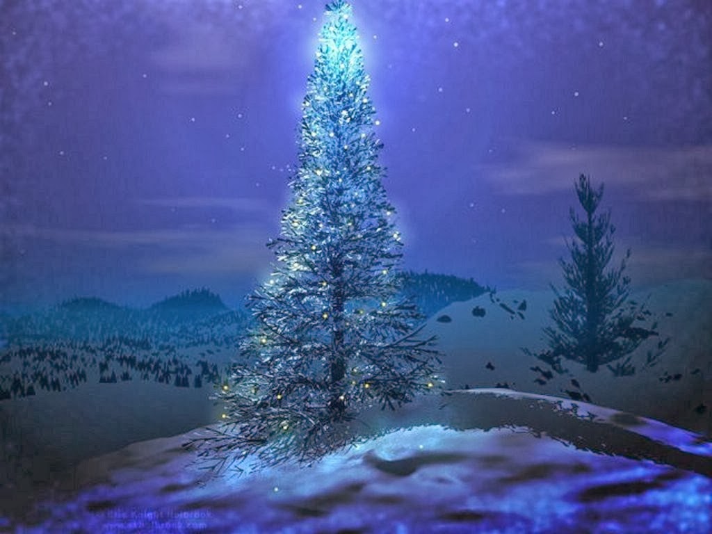 3d christmas tree wallpaper 3d christmas tree in winter 3d christmas ...