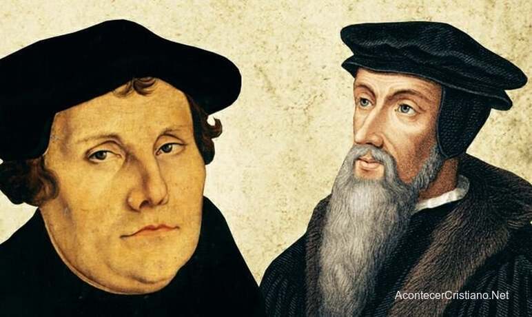 Reformadores Martín Lutero y Juan Calvino
