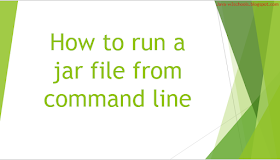 Run class in Jar file - How to run a jar file from command line
