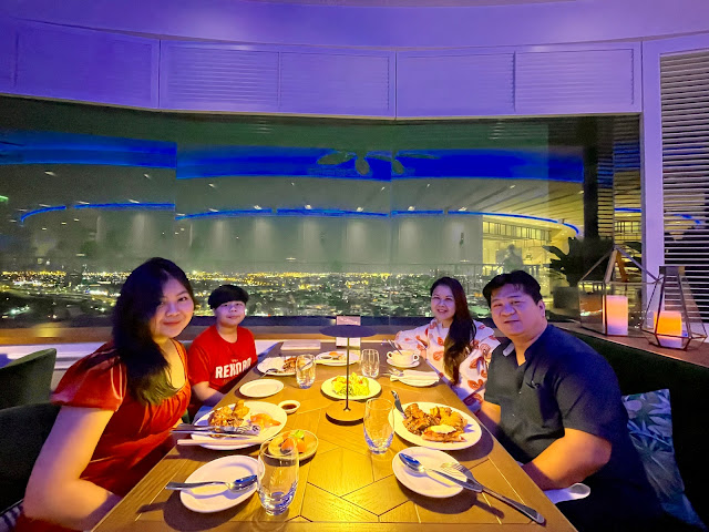 Dinner with my family at Al Dawaar Revolving Restaurant Dubai
