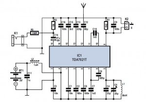  ic tda7012t mini fm received based on single fm circuit with explanation