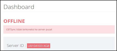 Aplikasi CBT Sync dengan status Offline