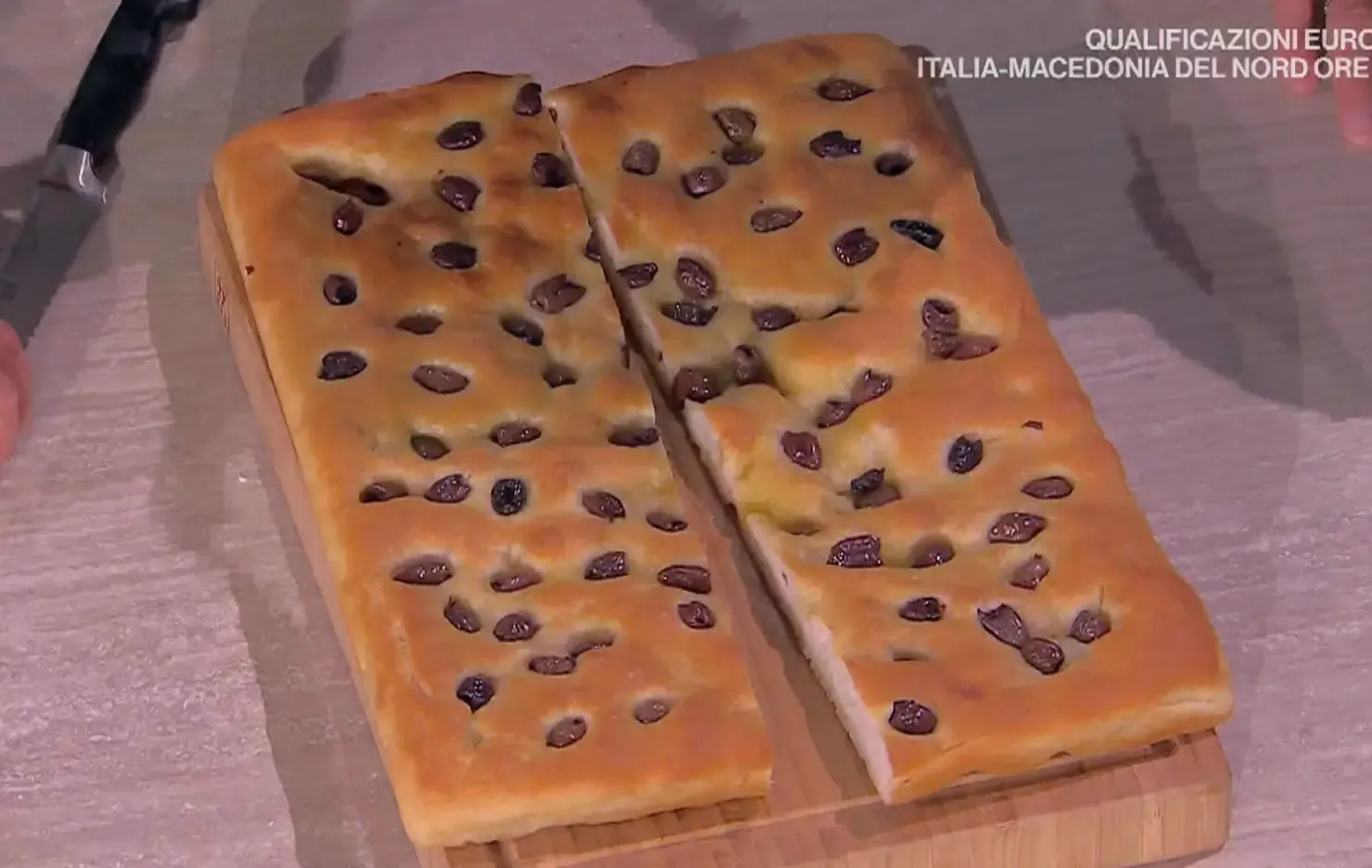 Focaccia con le olive di Fulvio Marino