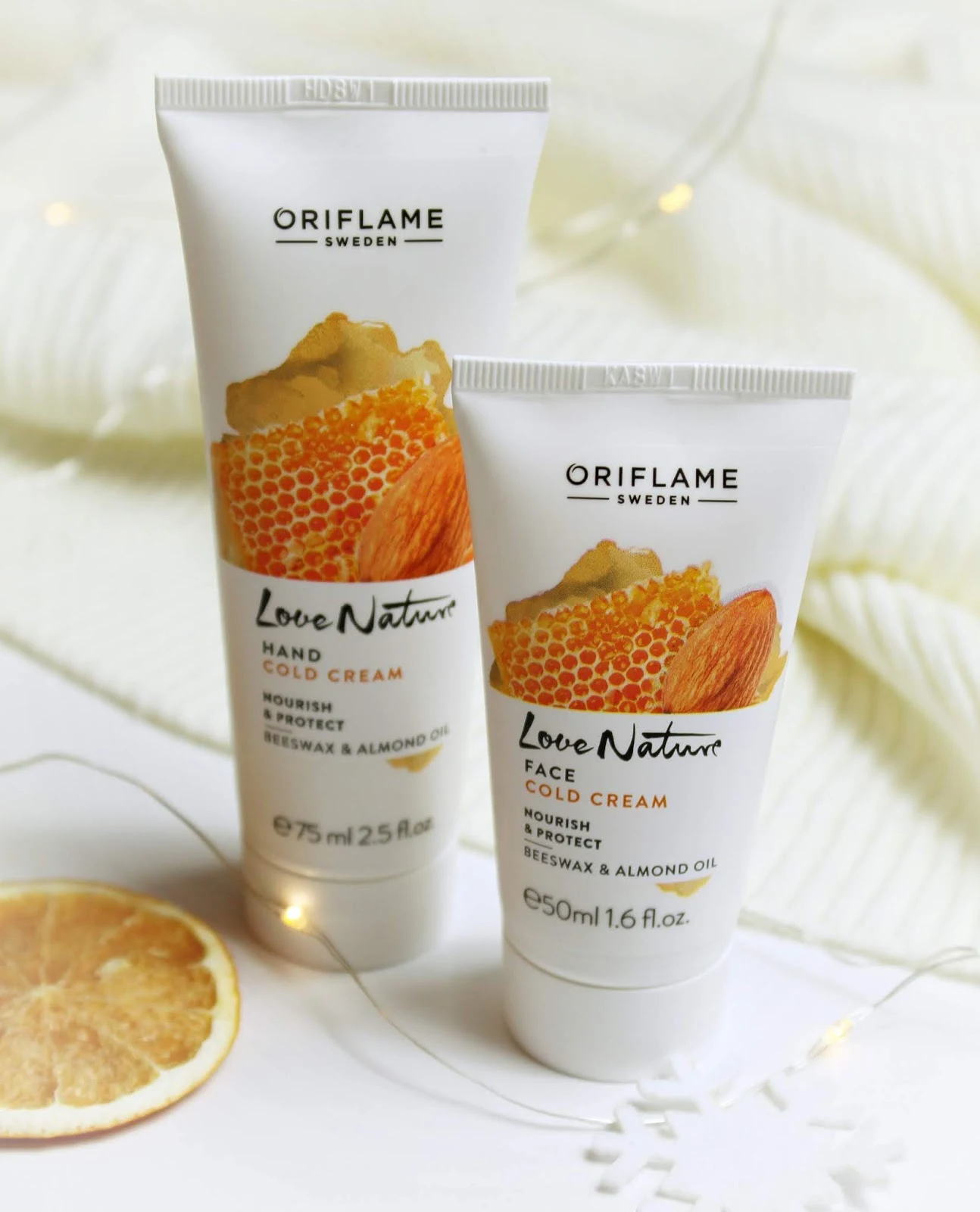 NOWOŚĆ - Love Nature Hand Cold Cream & Face Cold Cream - ORIFLAME