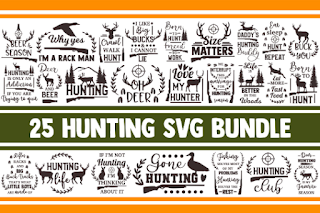 Hunting SVG Bundle, hunter svg, deer svg, deer hunting svg, antlers svg, size matters svg, gone hunting svg, svg designs, svg quotes, cricut