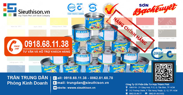 sơn dầu bạch tuyết, sơn chống rỉ bach tuyết, sơn epoxy bạch tuyết