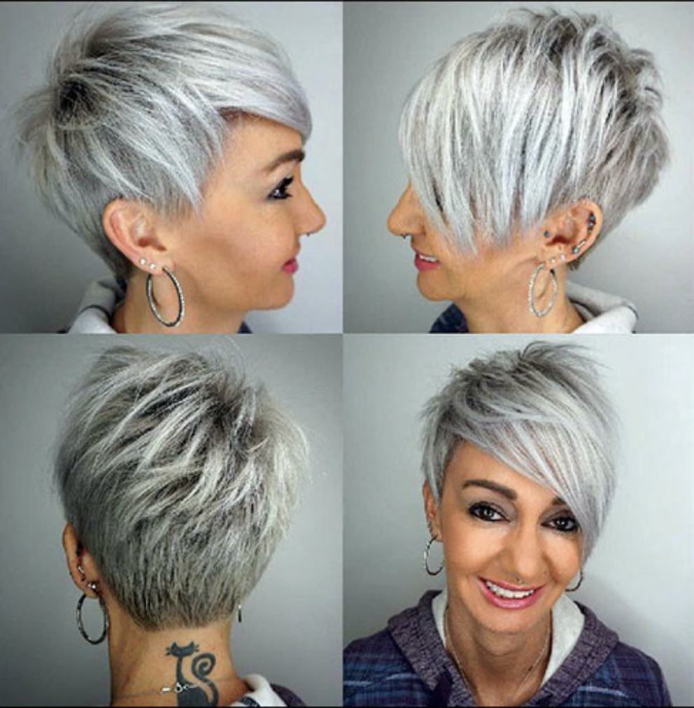 pixie haircuts for older women