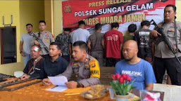 Sawit PT MKI Sungai Gelam Digasak Preman, 7 Berhasil Ditangkap 1 Lolos.