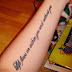 10  Love the Life You Live Quote Tattoo