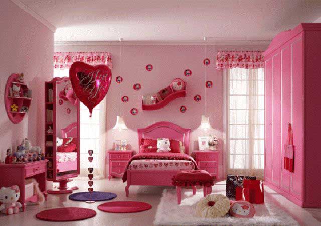  Dekorasi  Kamar  Tidur Warna  Pink  dan Ungu Gambar Desain Rumah