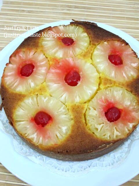 Resep Cake Nanas - Pineapple Upside Down Cake  Just Try 