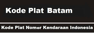 Kode Plat Kendaraan Batam