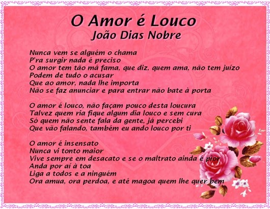 Molduras de Poemas de Fado ♥: O amor é louco