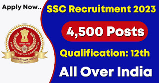 SSC Recruitment Notfication 2023