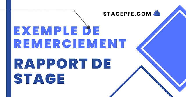 Exemple de remerciement rapport de stage