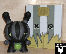 Toy Review: Kidrobot Ironclad Decimator 8 Inch Dunny Chase & Packaging (Front) by Doktor A