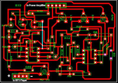 PCB Three Band Active Tone Control (Active Filter)