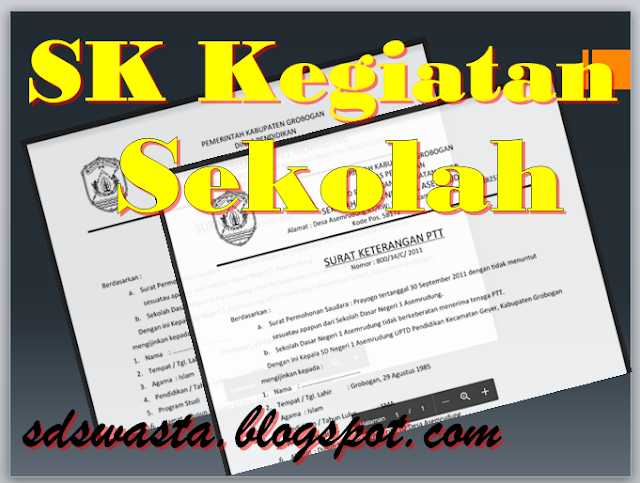 Download Contoh SK Kegiatan Sekolah/Madrasah Format Word