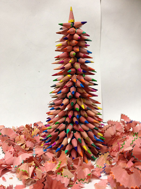 Christmas Tree Made from Pencil