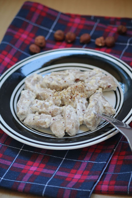 Gnocchi z masłem orzechowym w sosie z mascarpone