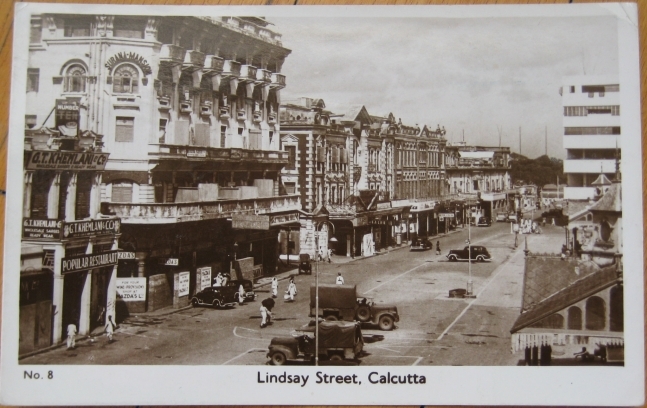 Lindsay Street  - Calcutta (Kolkata) India - 1952