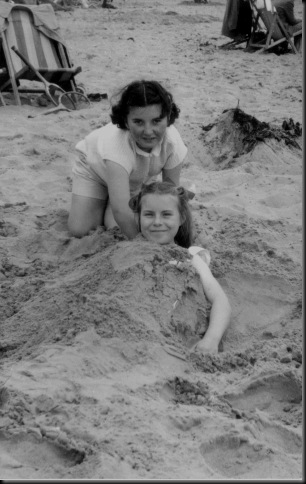 on thr beach G & me