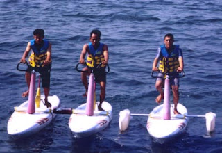 Surf Bike Pulau Ayer Pulau Seribu Island Resort Jakarta tempat wisata alam nuansa alami di Kepulauan Seribu